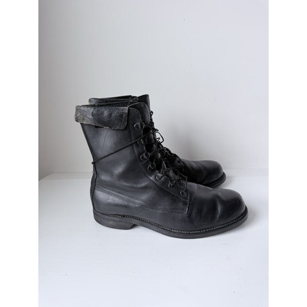 Vintage Addison Company BILTRITE 1981 93905 Combat Boots 11.5 E Black Still Toe